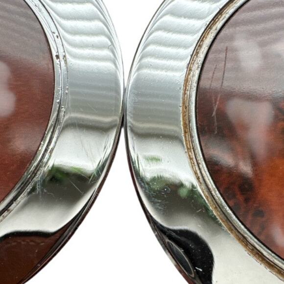 Vintage Rosewood Box with Six Round Silver Coasters - Picture 6 of 10